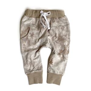 Little Bipsy Joggers Taupe Tie-Dye NWT 4T-5T